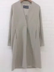 ◇ Sonny Label サニーレーベル URBAN RESEARCH 長袖 ノーカラー コート サイズ36 ベージュ系 レディース P  【中古】 【1210040007696】