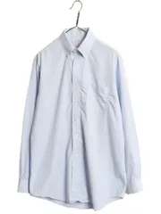 【お得なクーポン配布中!】 ブルックスブラザーズ 長袖 ボタンダウン シャツ メンズ M 程 古着 Brooks Brothers ピマ コットン 長袖シャツ ワイシャツ ノーアイロン BD