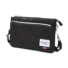 Jewel Beauty's Select 全8色 サコッシュ 斜め掛け 肩掛け ショルダーバッグ スマホポーチ スマホケースバッグ スマホ入る ウエストバッグ ボディバッグ レディース メンズ ポシェット バッグ おしゃれ 軽い お出かけ (ブラック) 1