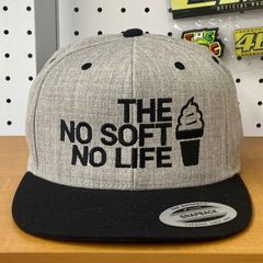 NO SOFT NO LIFE.オリジナルキャップ／ヘザーグレー(納期予定４月下旬）
