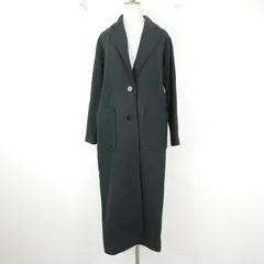 EGOIST エゴイスト レディース 無地 ロング チェスター コート BLACK ポリエステル ウール 1