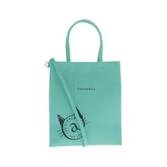 TIFFANY&Co. ティファニー トートバッグ キャットストリート スモール ショッピングトート 2WAY ハンドバッグ ショルダー ライトグリーン系【中古】のサムネイル