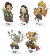 【中古】アクリルスタンド・アクリルパネル 全5種セット 「鬼滅の刃×ufotable cafe 節分イベント2021 ランダムアクリルスタンド」 受注生産限定