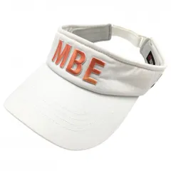 ★特価★マスターバニー サンバイザー 白×オレンジ 立体ロゴ刺しゅう  ゴルフウェア MASTER BUNNY EDITION