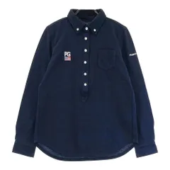 サイズ：0 PEARLY GATES パーリーゲイツ  長袖ポロシャツ ボタンダウン  ネイビー系 [240101495957] ゴルフウェア レディース ストスト