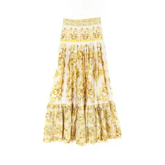 ドルチェアンドガッバーナ DOLCE & GABBANA スカート 黄色い/ホワイト コットン スカート レディース Used Aのサムネイル