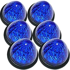 Customize 互換品 カスタマイズ トラック用 マーカーランプ LED サイド 16LED 24V カラーレンズ 6個セット ブルーレンズ(ブルー)
