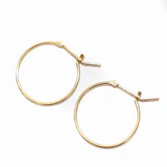 アガット agete フープピアス 両耳用 K10 YG イエローゴールド /BB