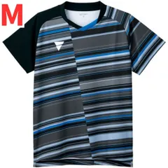 【特価！４０%以上OFF】ゲームシャツ ユニフォーム ゲームシャツ 卓球 M ヴィクタス(VICTAS) ブラック（黒） V-GS223 ユニホーム