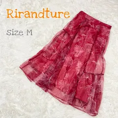 リランドチュール Rirandture　フレアスカート　オーガンジー 　花柄