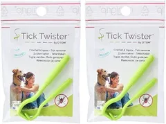 Tick Twister 正規品H3D O'TOM ZipLock ティックツイスター ダニ取り マダニ取り 大小2本組セット( 2個セット)