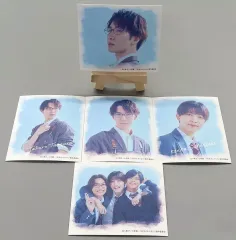 【中古】キャンバスボード・キャンバスアート 渡辺翔太(田邑拓郎)＆中村嶺亜(白石健太) 飾れるキャンバスカードセット 「先生さようなら」