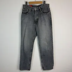 EDWIN エドウィン ストレートデニム ジーンズ グレー W31 L32 メンズ 古着 ストリート アメカジ US製　ブラックデニム