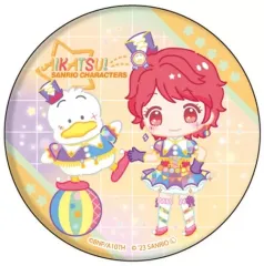 【中古】バッジ・ピンズ 一ノ瀬かえで×あひるのペックル 「アイカツ!×サンリオキャラクターズ 缶バッジ 01.ミニキャライラスト」