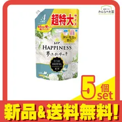 レノアハピネス 夢ふわタッチ 上品で心地よいホワイトティーの香り 1285mL (詰め替え用) 5個セット まとめ売り