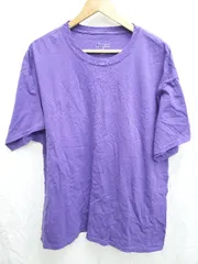 ◇ Θ　Φ Champion チャンピオン コットン100% 半袖 Tシャツ　カットソー サイズXL パープル メンズ P  【1409250011818】