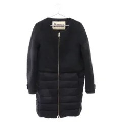 HERNO (ヘルノ) 18AW 異素材切り替え ナイロン ダウンコート レディース ブラック CA0275D-39138のサムネイル
