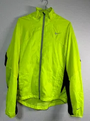 NIKE ナイキ ウィンドブレーカー ジャケット 蛍光イエロー×ブラック Mサイズ（海外サイズ・袖長め） 訳あり