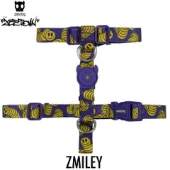 zee.dog ジードッグ H-HARNESS/Hハーネス ZMILEY(ズマイリー) サイズM (中型犬用) 999498　Zee.Townコレクション 