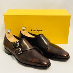 新品】JOHN LOBB チャペル ダブルモンクストラップシューズ イエロー