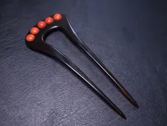 本珊瑚　本鼈甲　簪　べっ甲