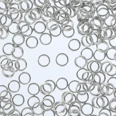 二重丸カン　シルバー　5mm　400個　2重　マルカン　パーツ　AP1961