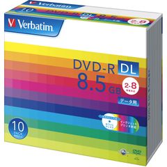 新品 DVD-R 1回記録用 DL 8.5GB 10枚 バーベイタム ホワイトプ