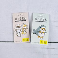 ヒサゴ モフサンド 立つ付箋 三分割罫線（サメにゃん/防御力ZERO宇宙服）