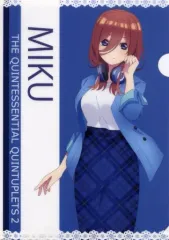 【中古】クリアファイル 中野三玖(チェック) A4クリアファイル 「五等分の花嫁∬」