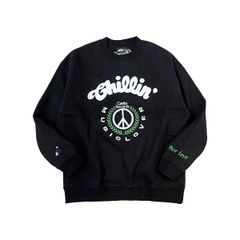 Chillin' × Castle Records / "MUSIC LOVER" SWEAT (BLACK)