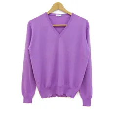 バランタイン セーター 長袖 Vネック カシミヤ トップス レディース ﾌﾘｰサイズ パープル系 BALLANTYNE 【中古】