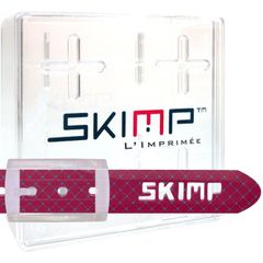 SKIMP プリントベルト メンズ レディース ゴム ゴルフ スノボ 防水  長さ約140cm 幅約3.4cm スキンプ【ステッチオールドピンク】
