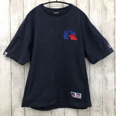 【 RUSSELL 】ラッセル Tシャツ ビックロゴ Mサイズ ブルー