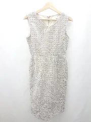 ◇ ⊇ tocco closet トッコ クローゼット 袖なし ロング ワンピース サイズM ベージュ系 レディース E  【1503060030547】