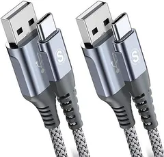 【在庫処分】USB Type C ケーブル【1m+2m/2本セット】Sweguard USB-A & USB-C ケーブル【3.1A QC対応 急速充電】 タイプc 充電ケーブルiPhone15 Pro Max/アイフォン15, iPad Pro,Sa
