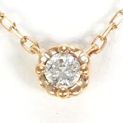 K10PG ネックレス ダイヤ 0.10 総重量約1.1g 約40cm