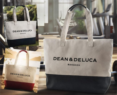 DEAN & DELUCA トートバッグ ショルダーバッグ レディース キャンバス 帆布 ミニトート 仕切り おしゃれ　ブラック 大容量 通勤