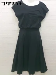 ◇ URBAN RESEARCH アーバンリサーチ サイドジップ 半袖 膝下丈 ワンピース サイズFree ブラック レディース 【中古】 【1103220007602】のサムネイル