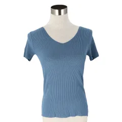 ☆ ブルー ☆ サマーニット 半袖ニット おしゃれ ddsmy622 レディース サマーニット ニット 半袖ニット vネック tシャツ カットソー トップス 半袖 春 夏 秋 スリム おしゃれ 無地 きれいめ オフィス 通勤 大人