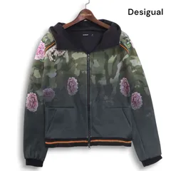 【未使用タグ付】Desigual ドッキング パーカー スパンコール 未使用タグ付】Desigual ドッキング パーカー スパンコール