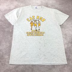 RUSSELL ATHLETIC ラッセルアスレティック Tシャツ 半袖 古着 USED Vintage ヴィンテージ アメカジ 両面プリント スポンサー CAT RUN 2004 イラスト マラソン ランニング