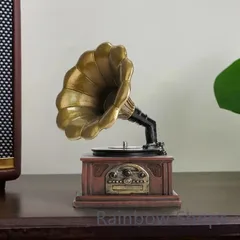 【高音質】Bluetooth対応 レトロ蓄音機　アンティーク　昭和レトロ Amazon.co.jp: 懐かしの蓄音機/クラシック 蓄音機 アンティーク