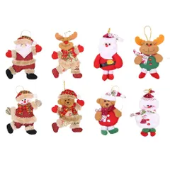【数量限定】雰囲気 装飾品 プレゼント 雪だるま サンタクロース クリスマス雑貨 り オーナメント クリスマス クリスマス 装飾 クリスマス オーナメント DIY クリスマスツリー吊り 人形 プレゼント 飾り クリスマスツリー 8個入 JUTOSU