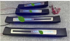 【送料無料】トヨタ ランドクルーザー 300 LC300 (2022-2023年) 専用 LED防擦板・サイドガード・ステップカバー4点セット！高品質ステンレス製内装保護パーツZX02週末セール