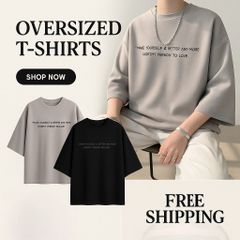 メンズ 半袖 オーバーサイズ Tシャツ 大きめ ゆったり ロゴ入り ストリート