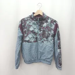 ◇ ⊇ UNDER ARMOUR アンダーアーマー 総柄 長袖 パーカー サイズL ブルー パープル系 レディース E  【1506190006307】