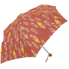 ☆ fallseasonミニ/レッド ☆ 耐風 グラスファイバー 折りたたみ傘 55cm 折りたたみ傘 耐風 レディース 耐風傘 折り畳み傘 ミニ傘 折傘 雨傘 かさ 置き傘 グラスファイバー 5本骨 手開き 55cm 6本骨 ミクニ 三国 雨具 レイングッズ