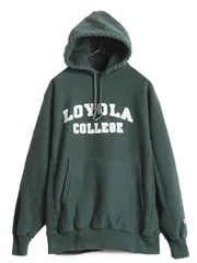 【お得なクーポン配布中!】 00s チャンピオン リバースウィーブ 2段 カレッジ プリント スウェット パーカー メンズ M / 00年代 オールド Champion フード トレーナー