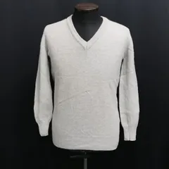 イタリア製★アーペーセー/A.P.C.★100％ウール/Vネックセーター/無地【メンズS/ライトグレー/light gray】Tops/sweater◆cBH560<sale>のサムネイル