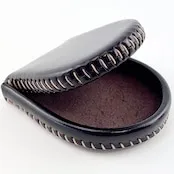 本革コインケース 小銭入れ 手作り 手縫い仕上げ コンパクト ダークブラウン